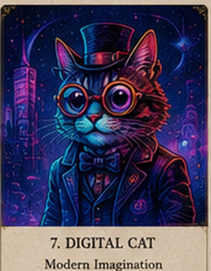 Original WAIN CAT digital illustration